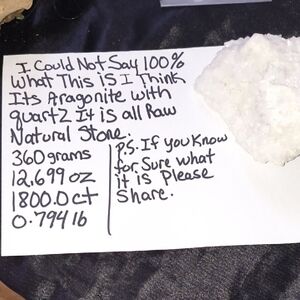 Natural Aragonite with Quartz Stone